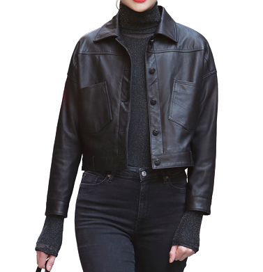 Womens Cecilia Genuine Lambskin Leather Jacket – Naleem Leather