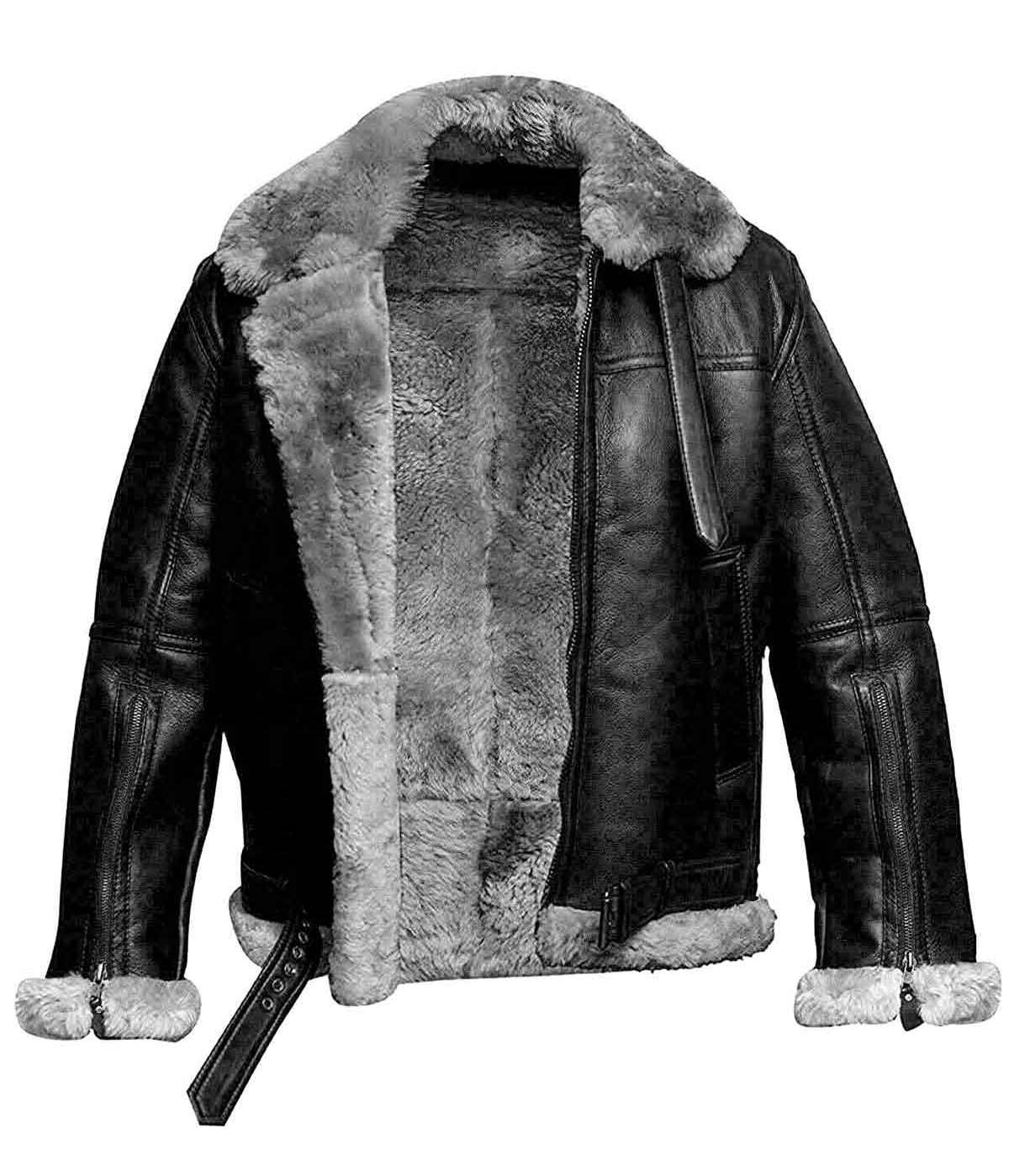 Mens Willie RAF Aviator Real Leather Lambskin Jacket