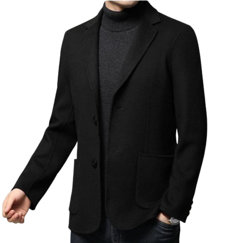 Mens Sterling Front Button Wool Blazer
