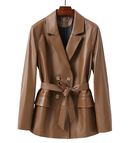 Womens Hope Genuine Lambskin Leather Coat