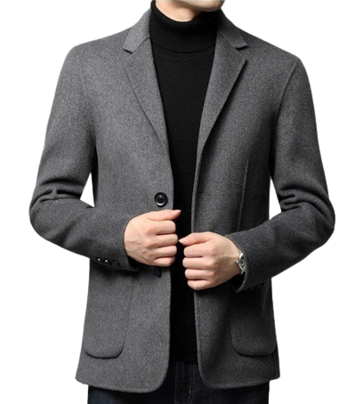 Mens Sterling Front Button Wool Blazer