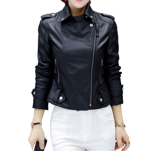 Womens Selena Genuine Lambskin Biker Leather Jacket