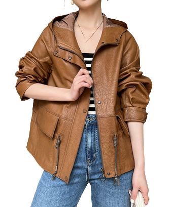Womens Juliana Genuine Lambskin Leather Jacket