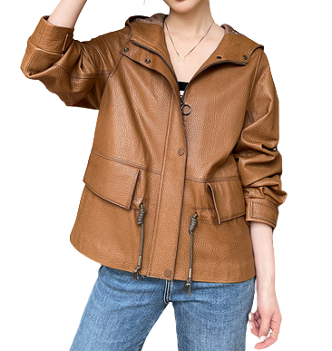 Womens Juliana Genuine Lambskin Leather Jacket