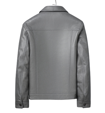 Mens Tyson Front Pocket Genuine Lambskin Leather Jacket