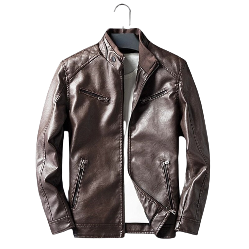 Mens Maxwell Genuine Lambskin Leather Bomber Jacket