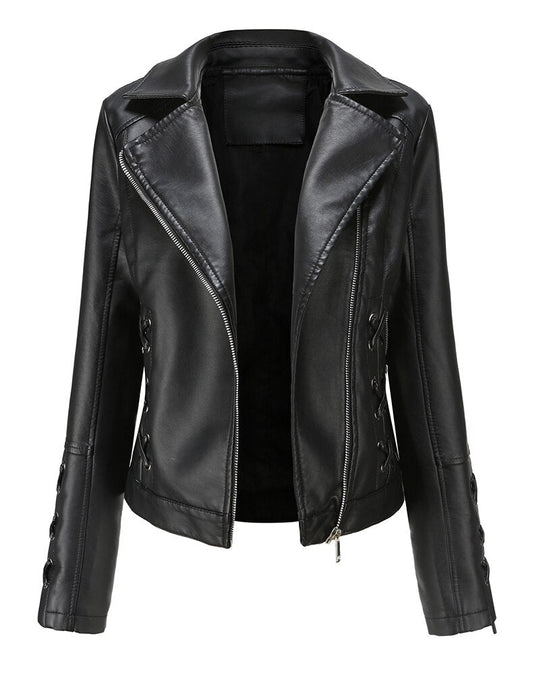 Womens Lexie Genuine Lambskin Leather Jacket