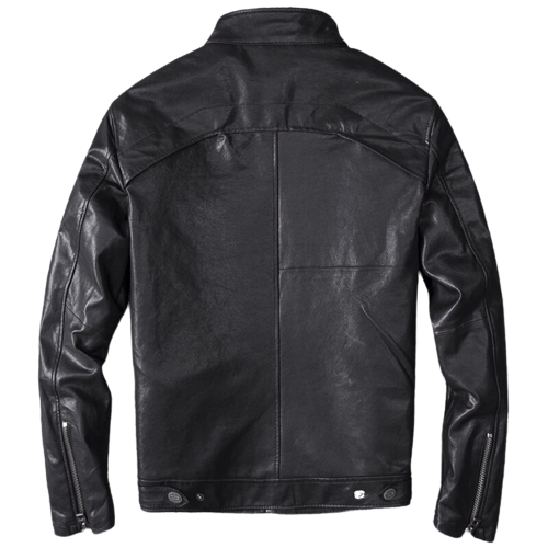 Mens Lorenzo Genuine Lambskin Leather Bomber Jacket