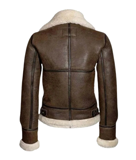 Womens Nayeli RAF Aviator Real Leather Lambskin Jacket