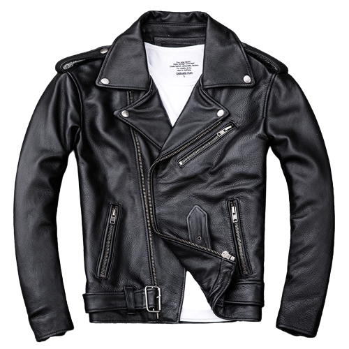 Mens Ronan Genuine Lambskin Biker Leather Jacket
